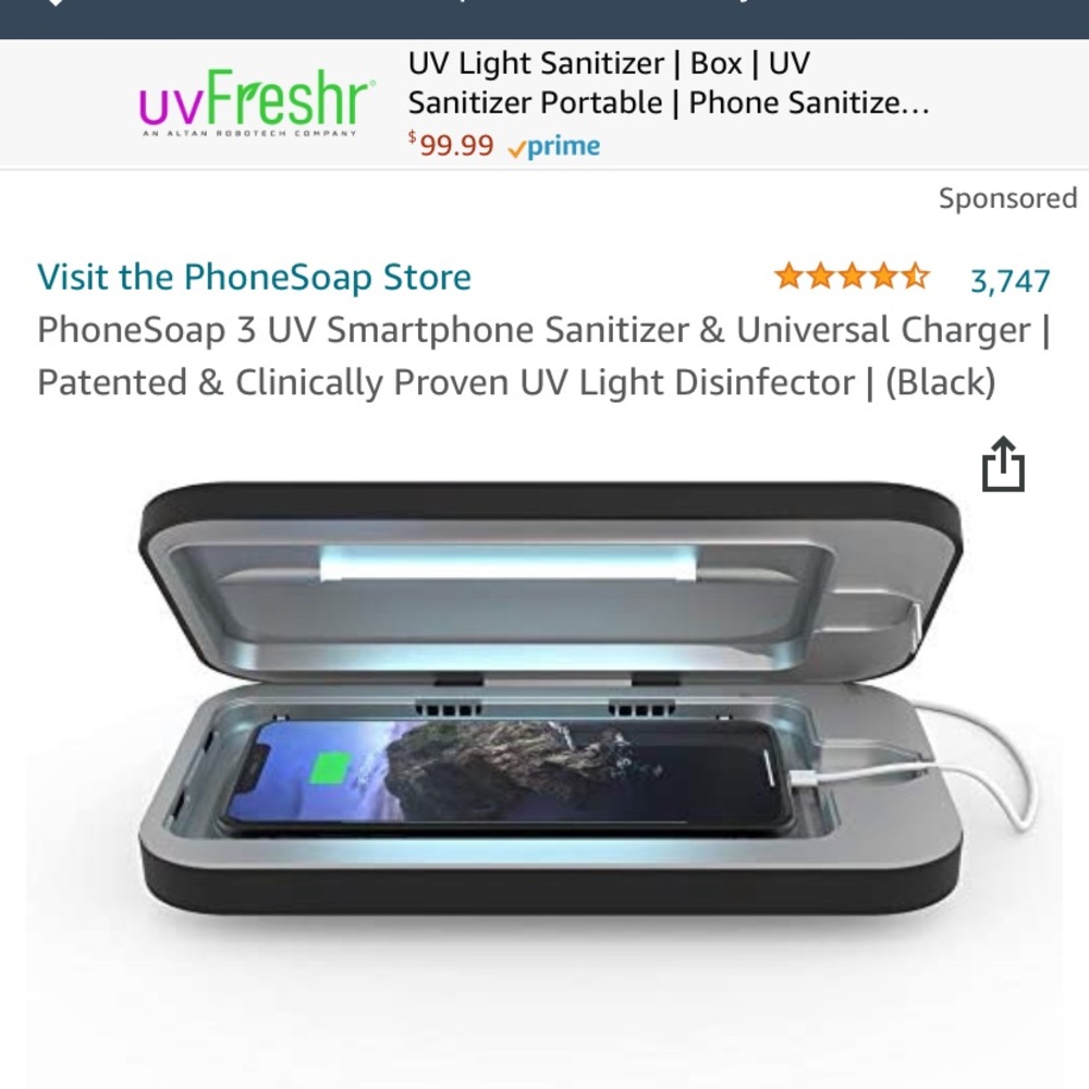 Phone soap phone sanitizer